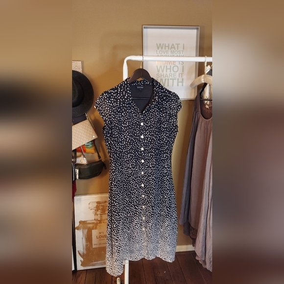 Voir Voir Polka-dot Midi Dress Size 8 - Picture 13 of 17